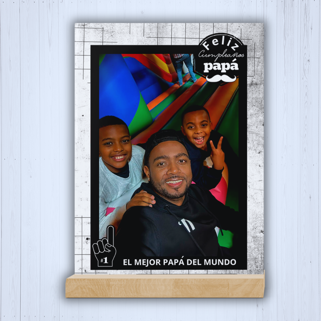 Placa feliz cumpleaños papá