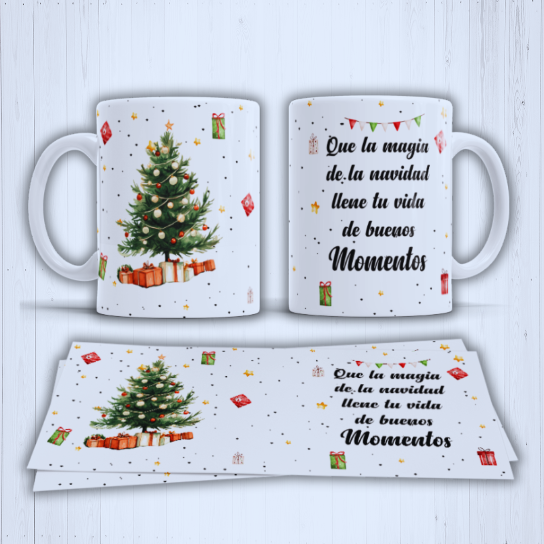 🎄 TAZA "ÁRBOL DE LOS DESEOS"