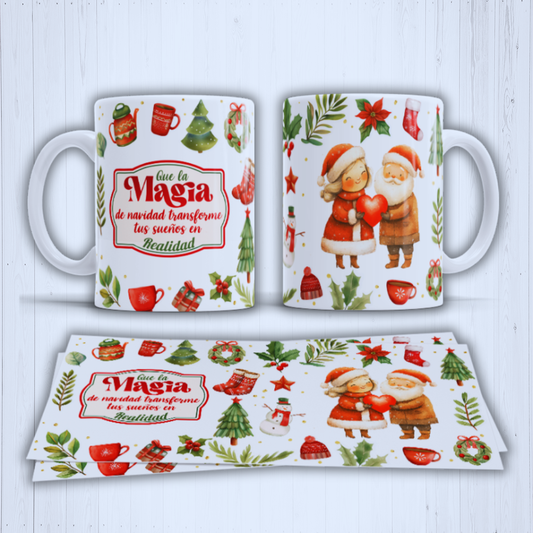 🎄 TAZA "SUEÑOS DE NAVIDAD",