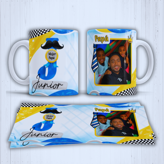 Taza inicial y foto