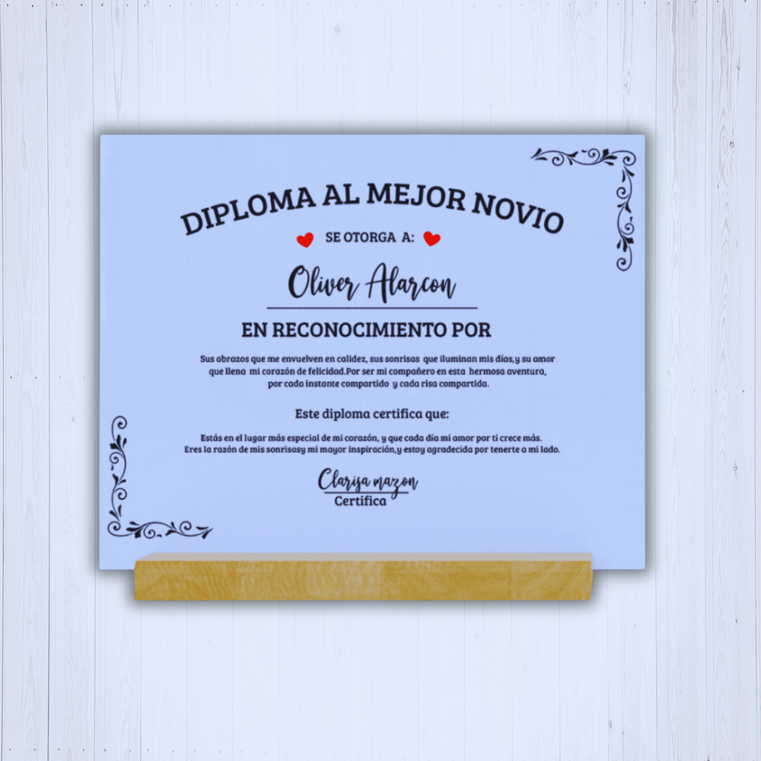 Placa diploma