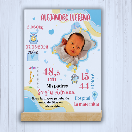 Placa recuerdo inolvidable