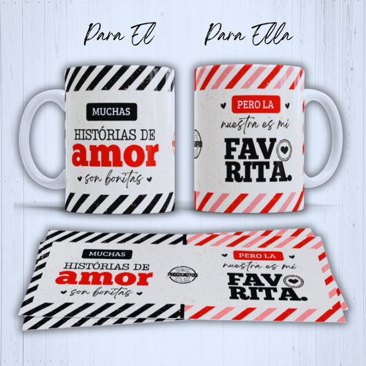 Duo de tazas para el y para ella