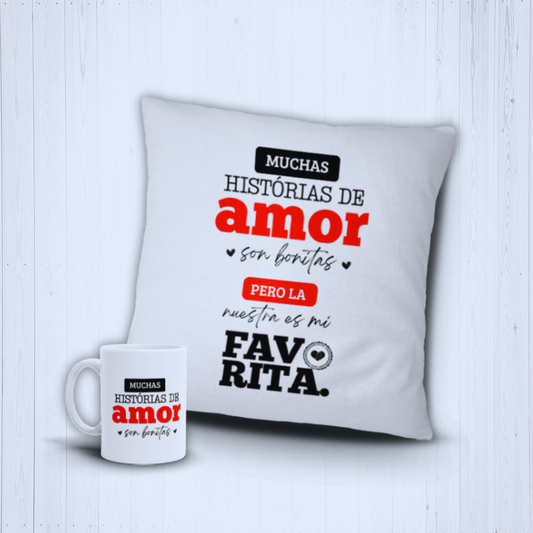 Cojin + taza
