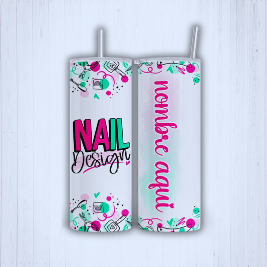Tumbler nails desing
