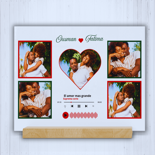 Placa Musical Personalizada “Nuestra Canción”