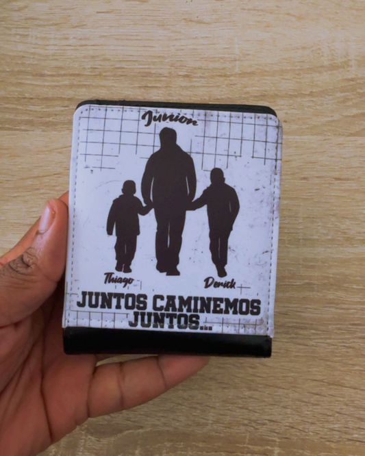 Cartera Premium para Hombre "Siempre Juntos" - Personalizada con Foto