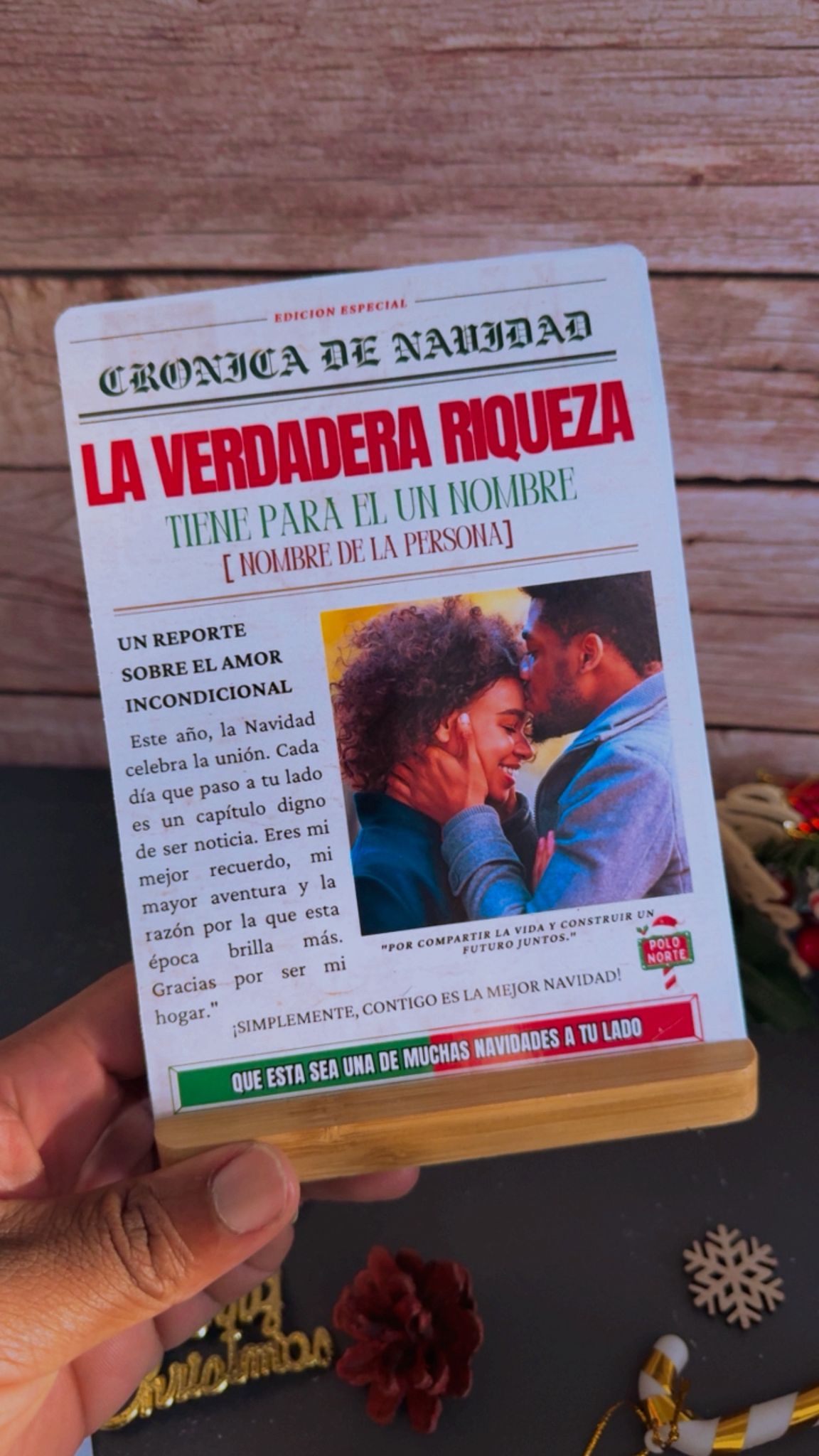 Placa "Crónica de Navidad".